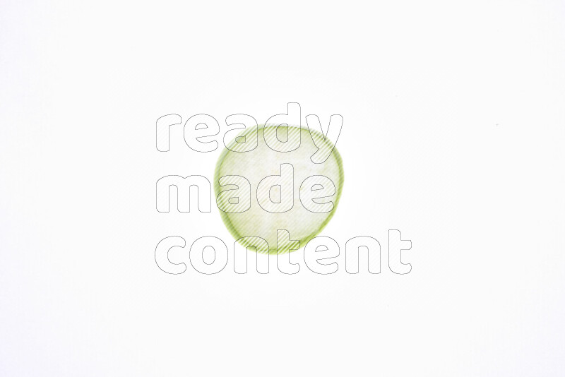 Apple slices on illuminated white background