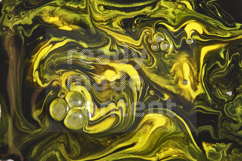 Abstract colorful background with mixed of yellow and black paint colors