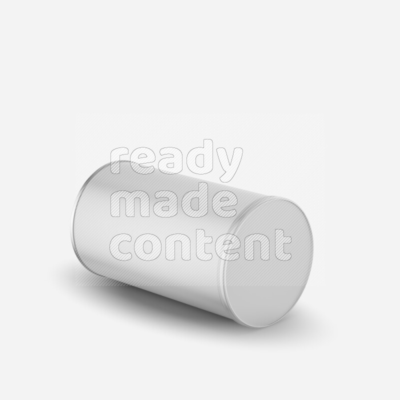 Paper tube mockup with glossy label and plastic cap isolated on white background 3d rendering
