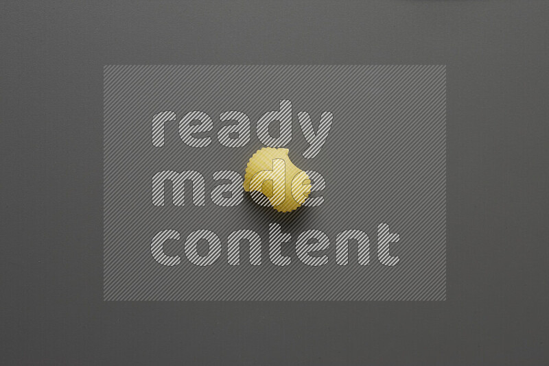 Pipe pasta on grey background