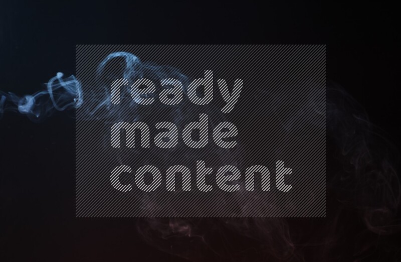 Wavy smoke motion in blue and red