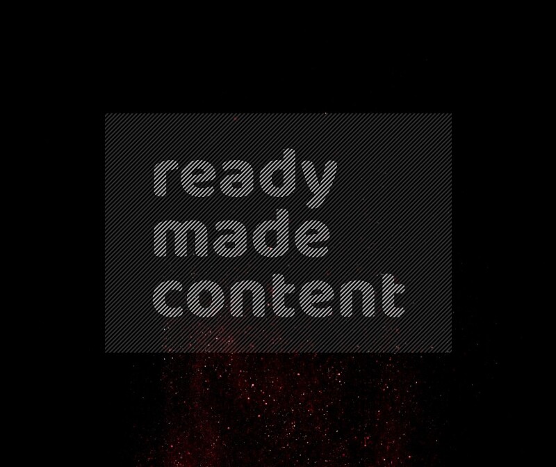 Red glitter powder isolated on black background