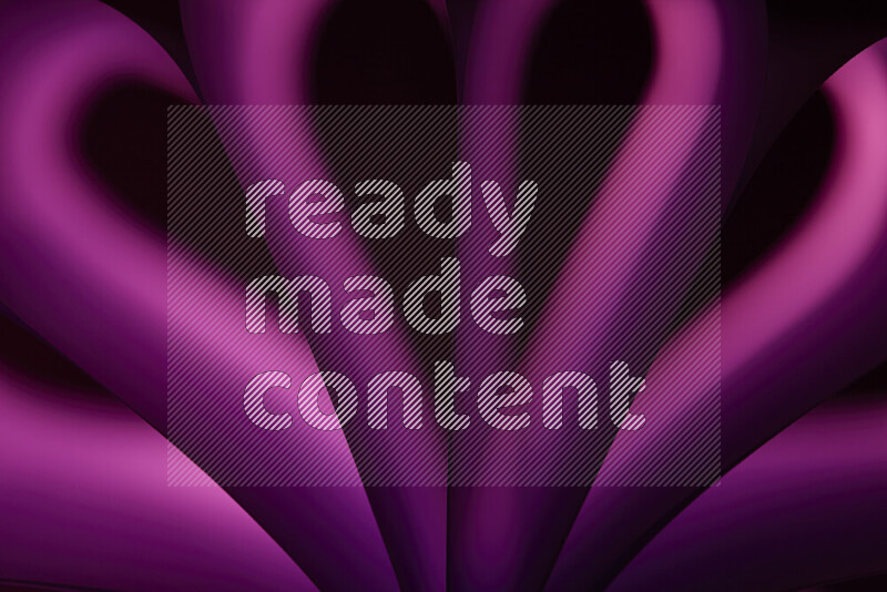 فن تجريدي يعرض منحنيات وتدرجات اللون الوردي والأرجواني مكونه بضوء ملون