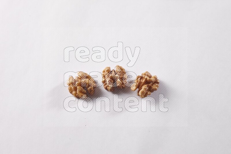 Walnut on white background