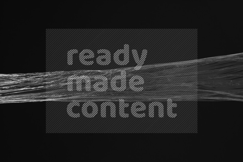 Plastic wrap texture on black background
