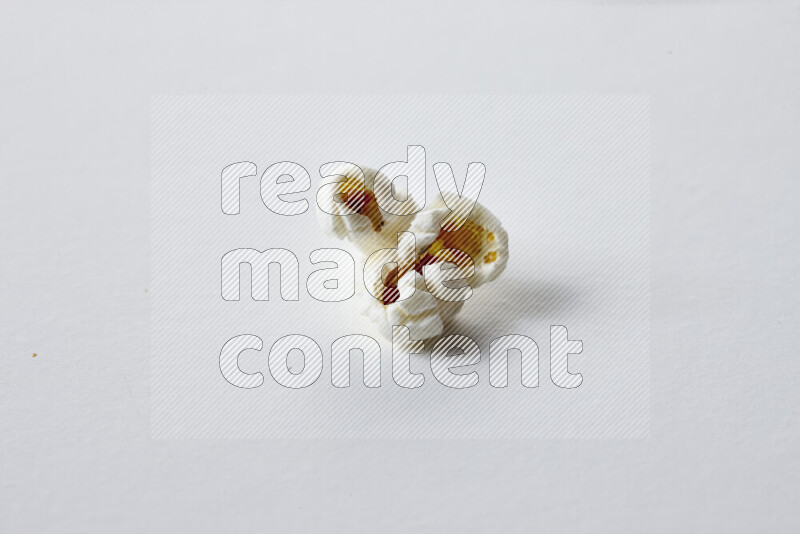 Popcorn snacks on white background