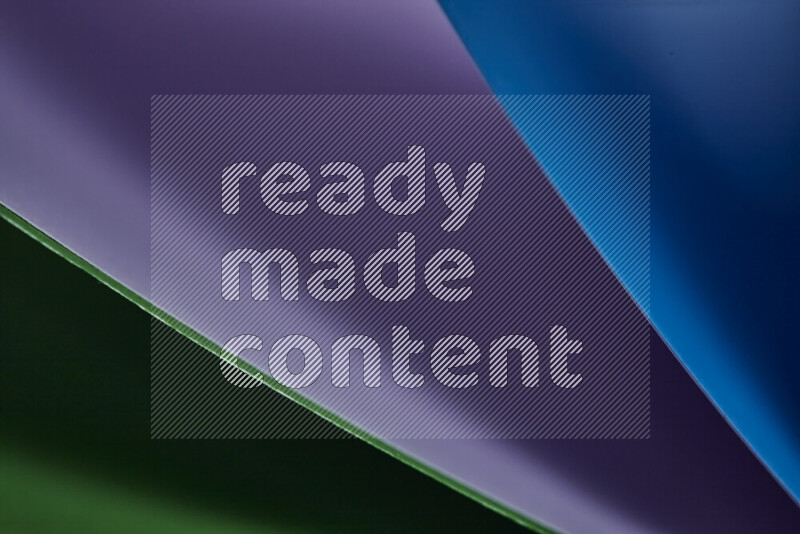 فن تجريدي يعرض المنحنيات المرتبة للأوراق الملونة