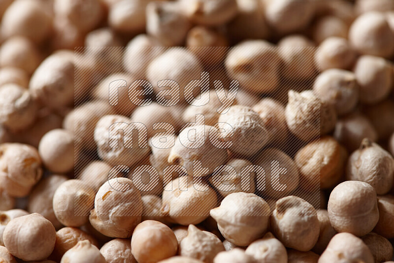 Chickpeas on white background