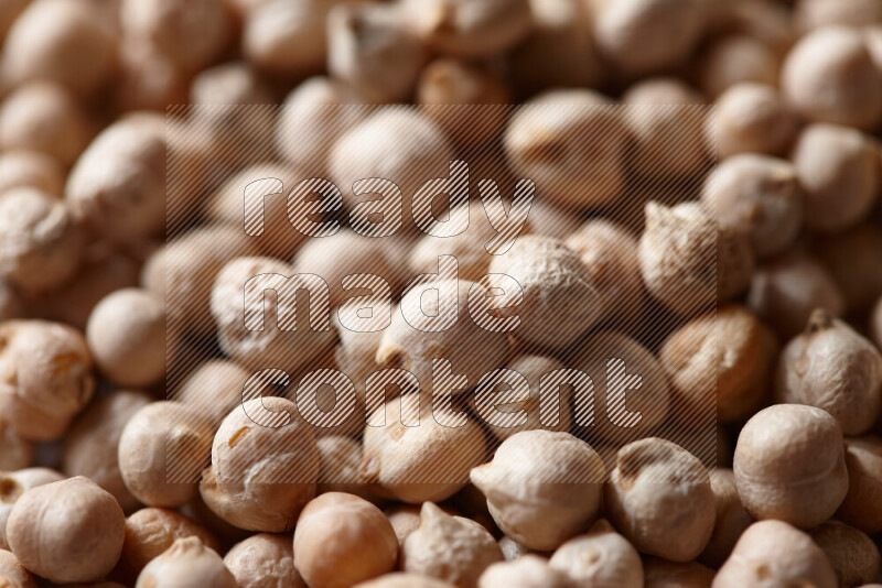 Chickpeas on white background