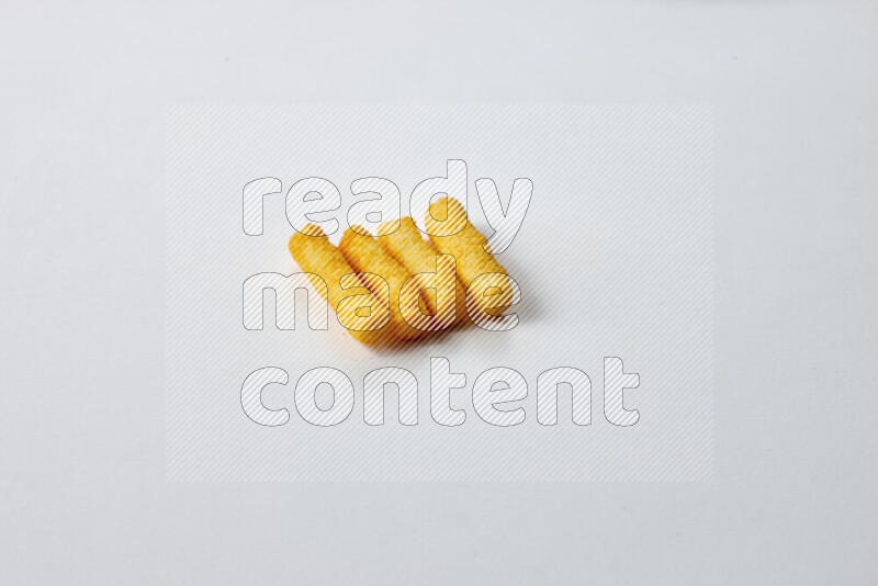 Puffs snacks on white background
