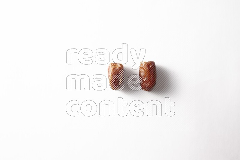 Dates on white background