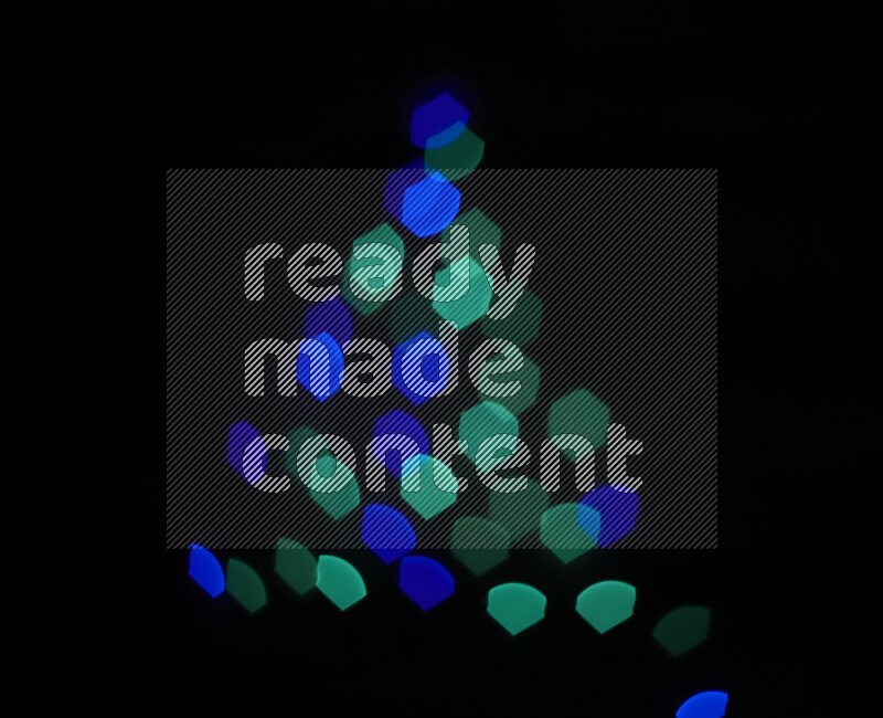 Bokeh light in geometric shape