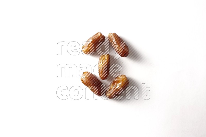 Dates on white background