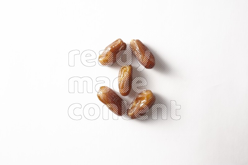 Dates on white background