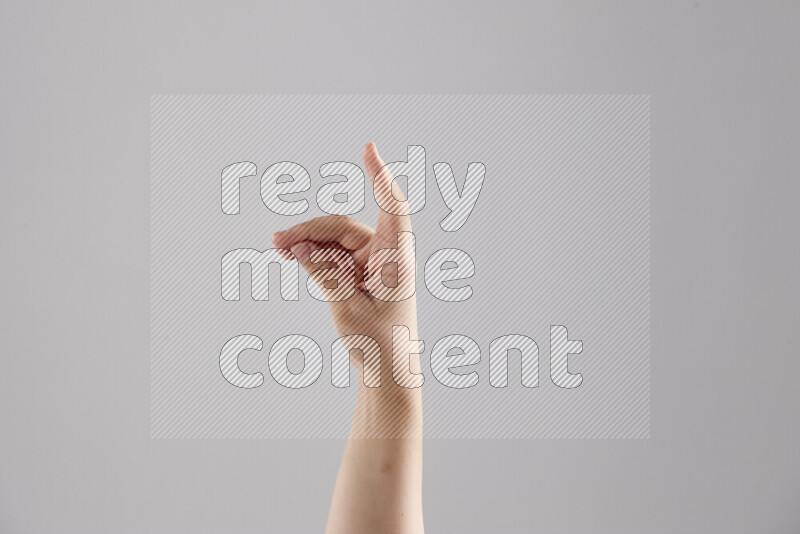 Woman hands gesturing sign language