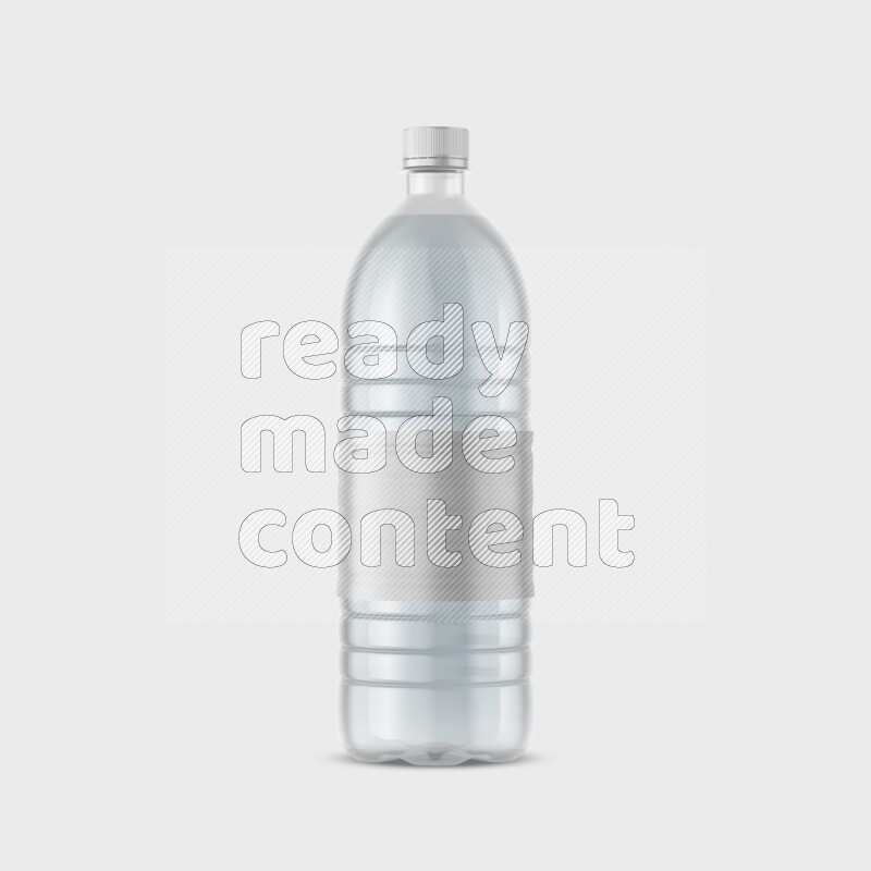Plastic bottle mockup with a label isolated on white background 3d rendering