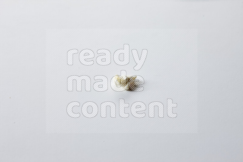 Popcorn snacks on white background