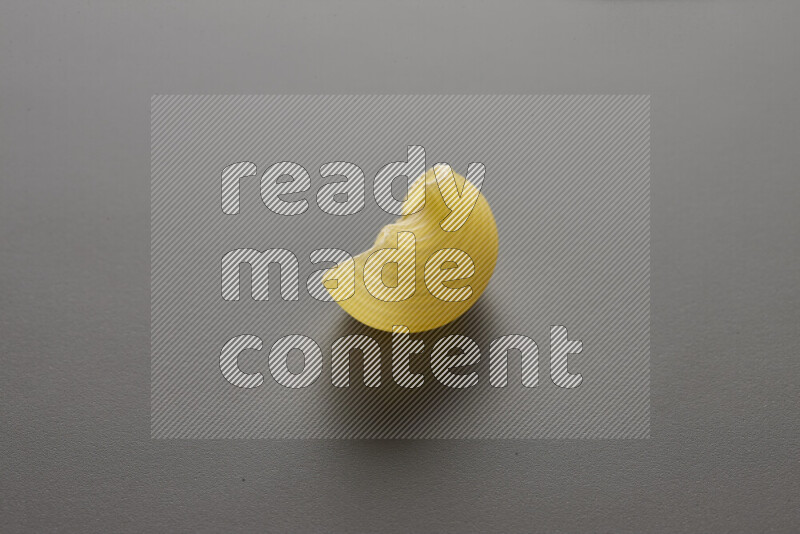 Pipe pasta on grey background