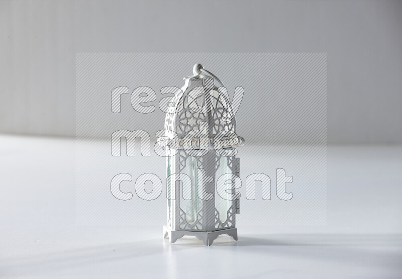 A ramadan lantern placed on white background