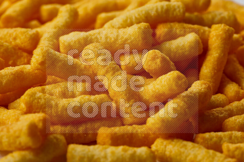 Puffs snacks on white background