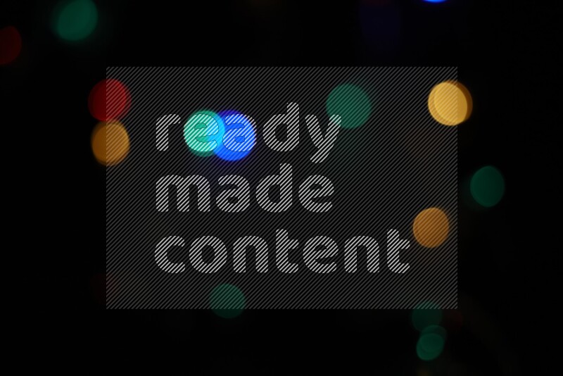 Bokeh light in multicolor