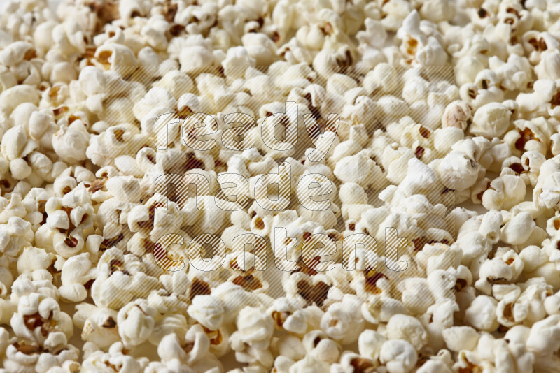 Popcorn snacks on white background