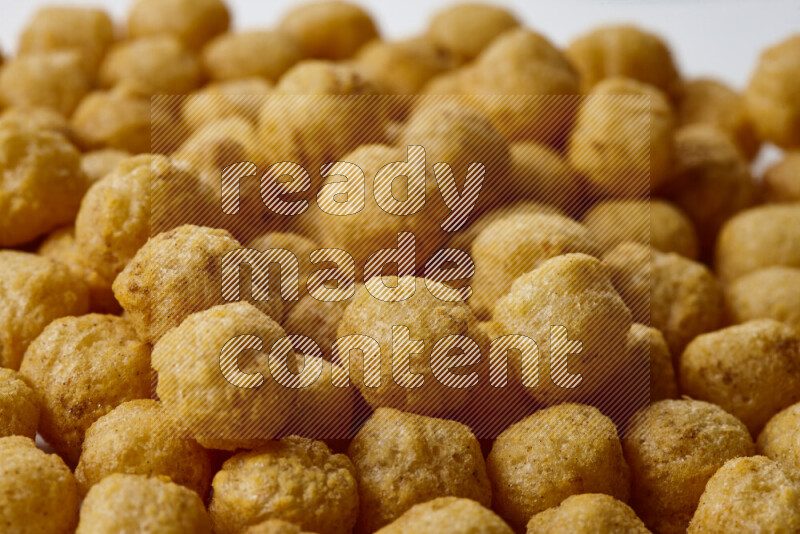 Puffs snacks on white background