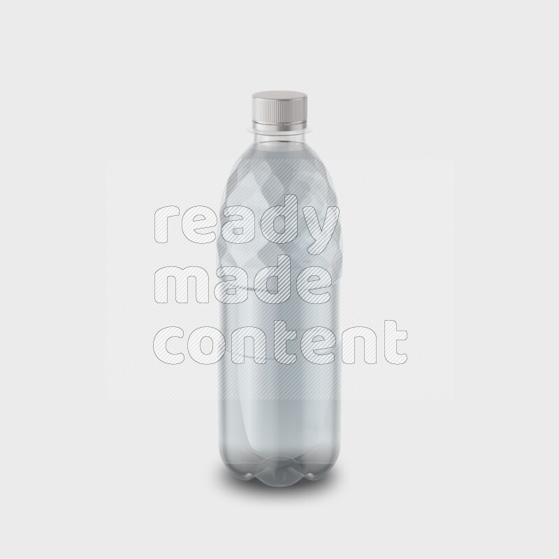 Plastic bottle mockup without label isolated on white background 3d rendering