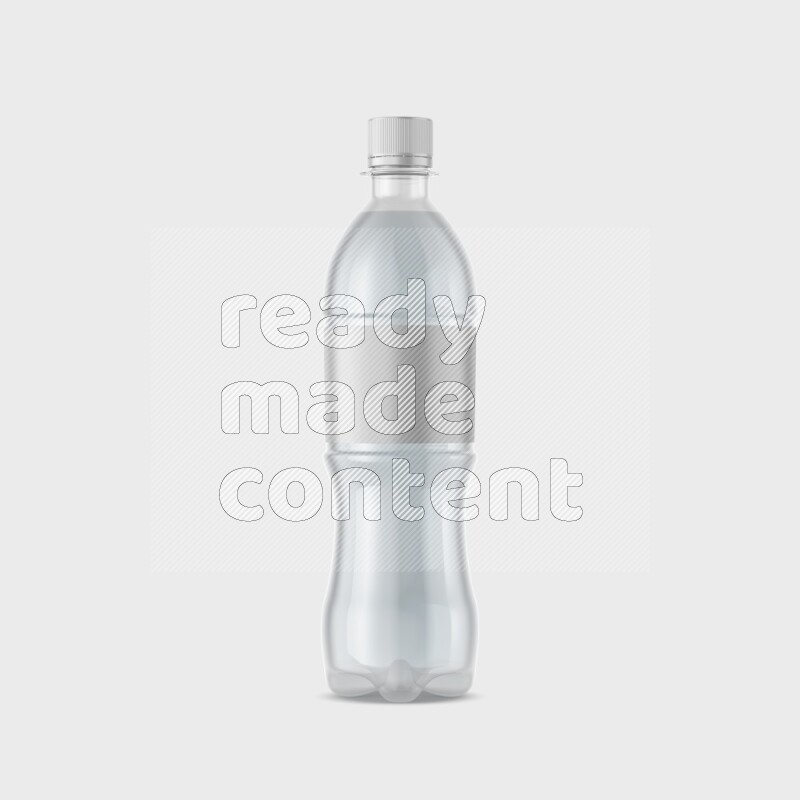Plastic bottle mockup with a label isolated on white background 3d rendering