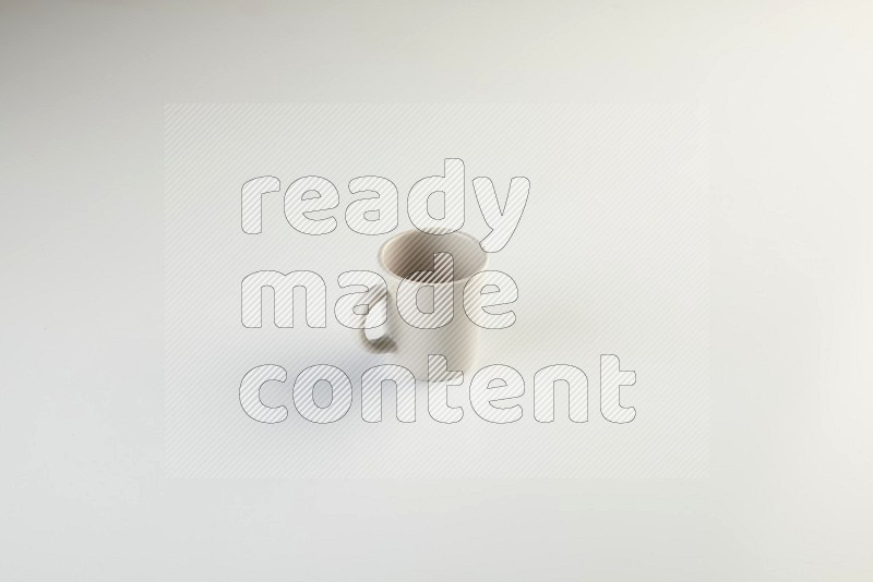 light grey mug on white background