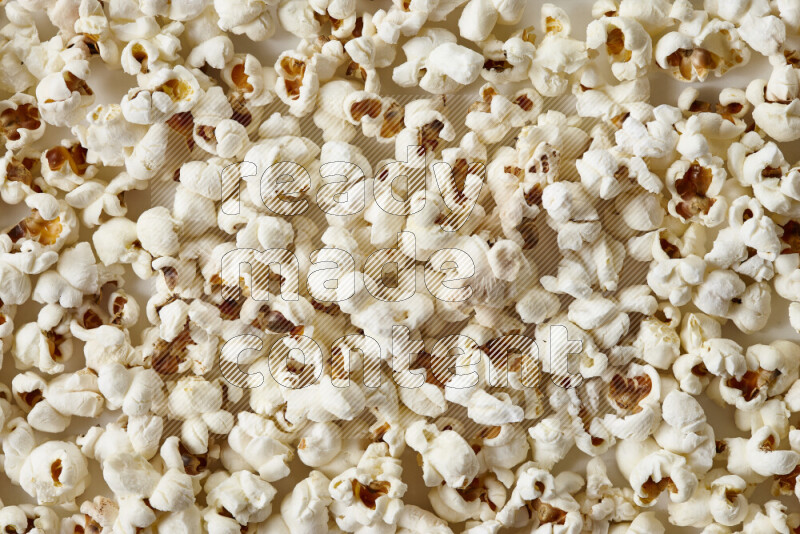 Popcorn snacks on white background