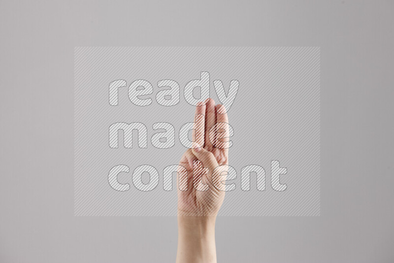 Woman hands gesturing sign language