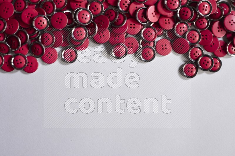 Red buttons placed on grey background