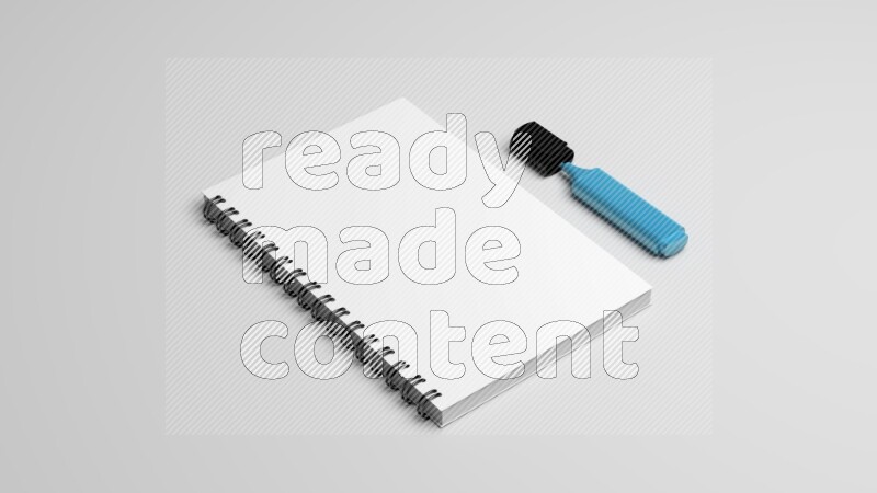Corporate Stationery Elements, Blank White Textured Brand ID, On White Background