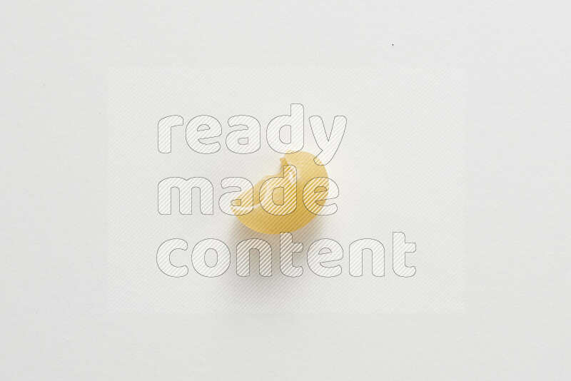 Pipe pasta on white background