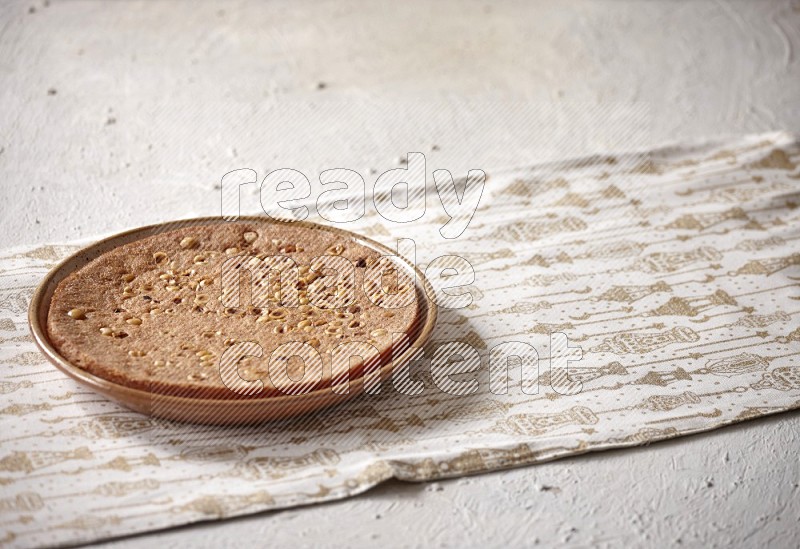 Basbousa in a light setup