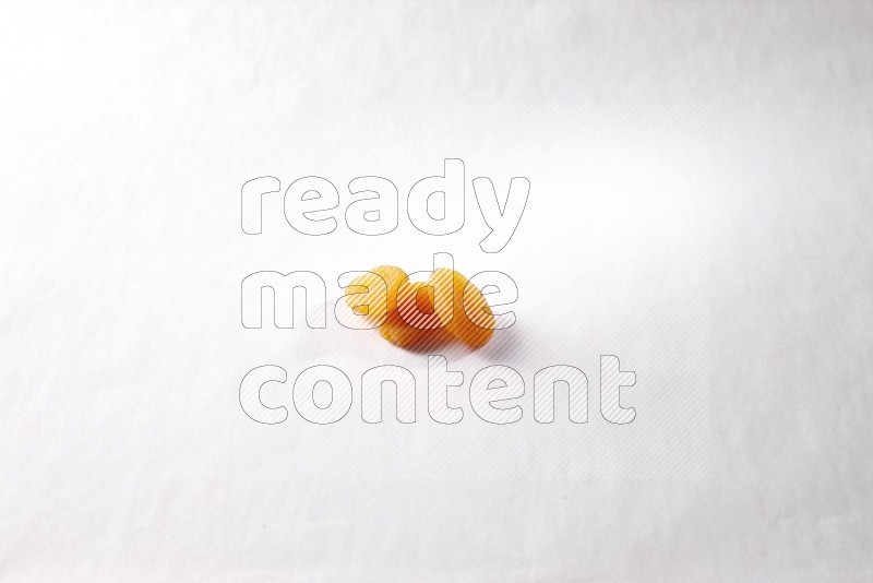 Dried apricots on white background