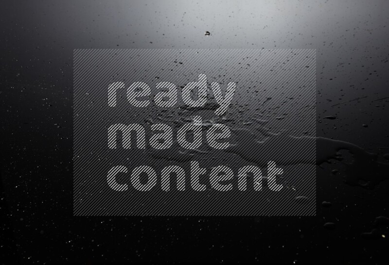 water drops, and droplets on black background