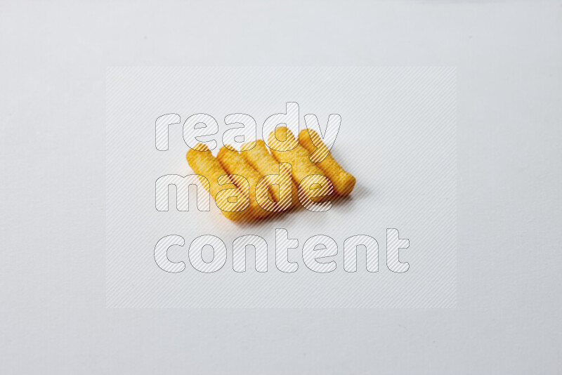 Puffs snacks on white background