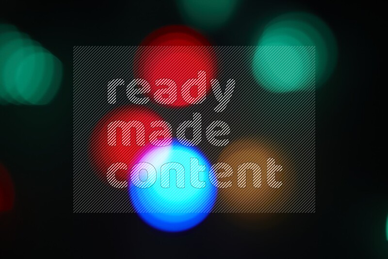 Bokeh light in multicolor