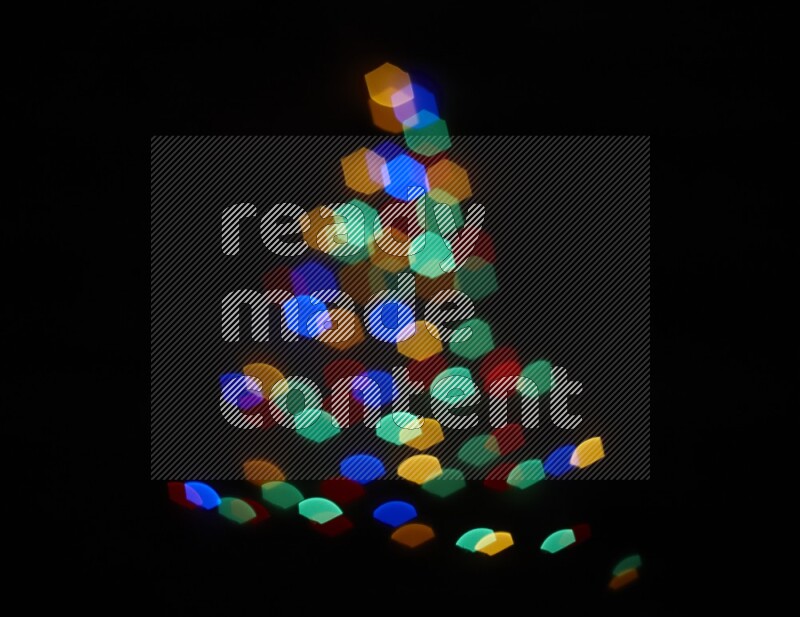 Bokeh light in geometric shape