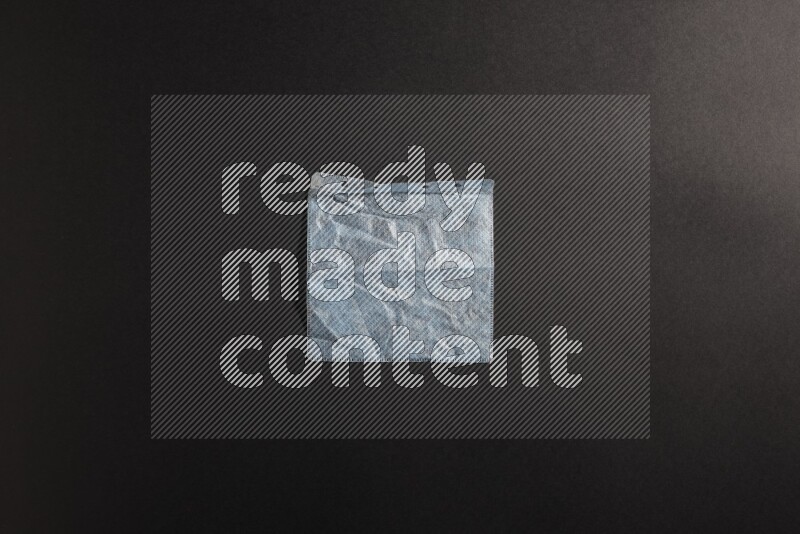 CD plastic cover on black background