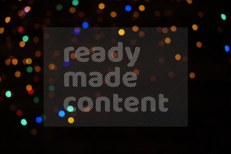 Bokeh light in multicolor