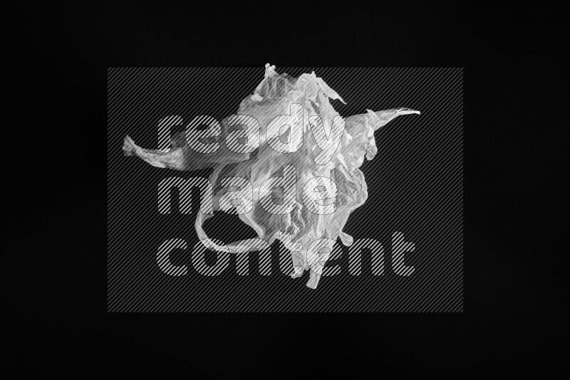 White plastic textures on black background