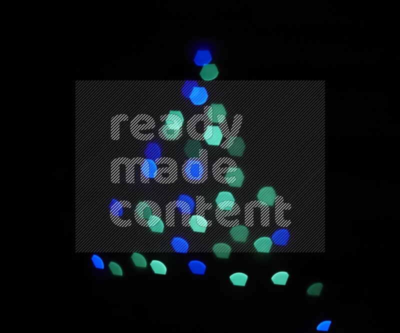 Bokeh light in geometric shape