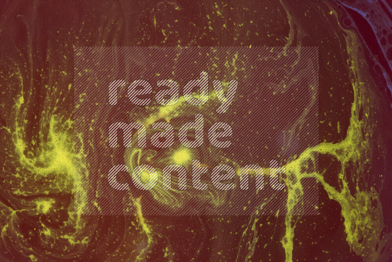 تظهر الصورة أشكال مختلفة من تداخلات اللون الأحمر والأصفر