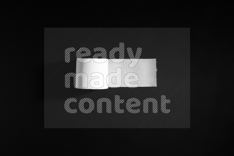 Tissue paper on black background