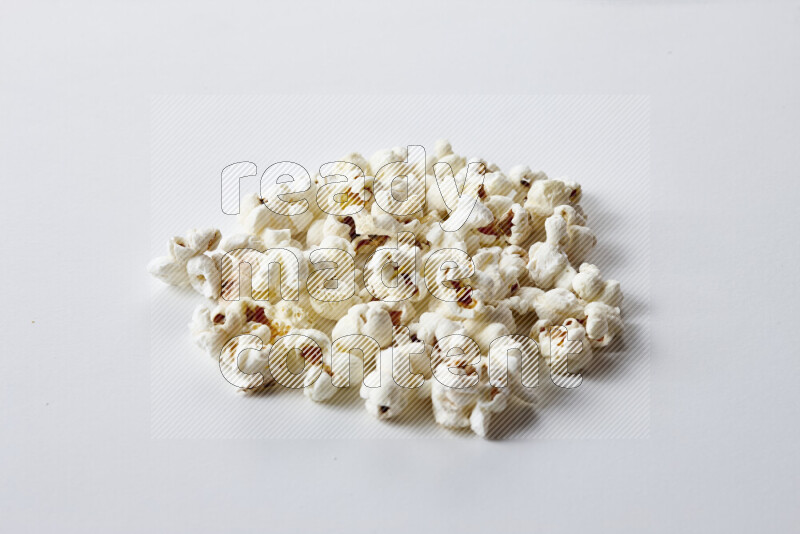 Popcorn snacks on white background