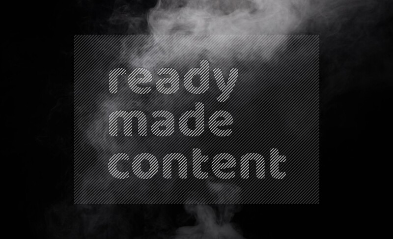 irregular white smoke on black background.