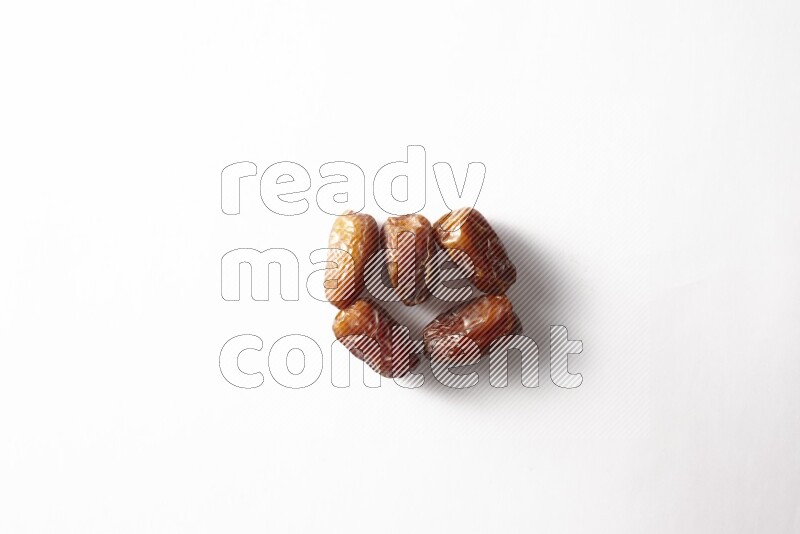 Dates on white background